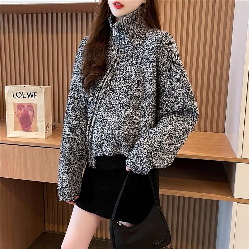 【outer】ファスナーニットカーデ　M18598