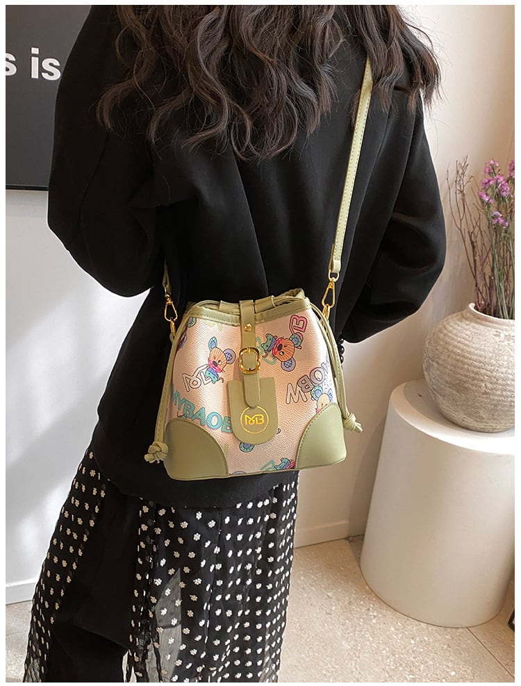 【小物】肩掛け斜め掛けバケツ型バッグG20480