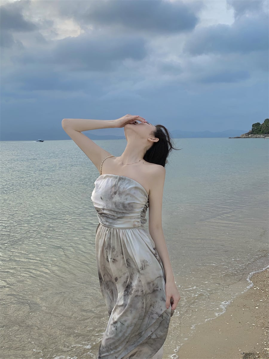 【dress】ベアトップワンピース　M25294