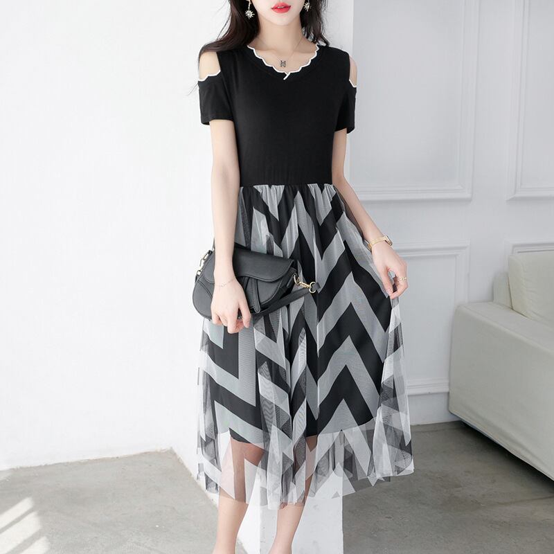 【dress】偽二つ切り替えワンピース G20246