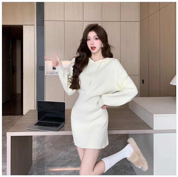 【dress】フード付きワンピース　M19004