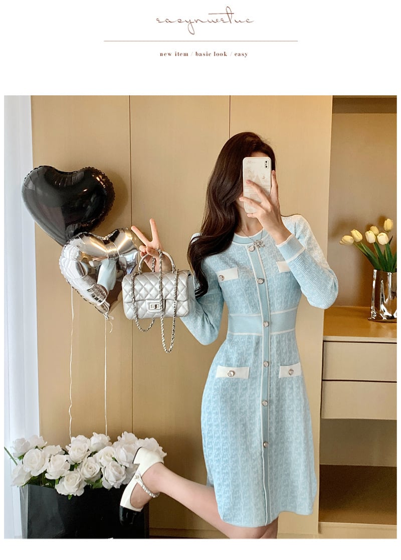 【dress】ニットワンピース　M28393