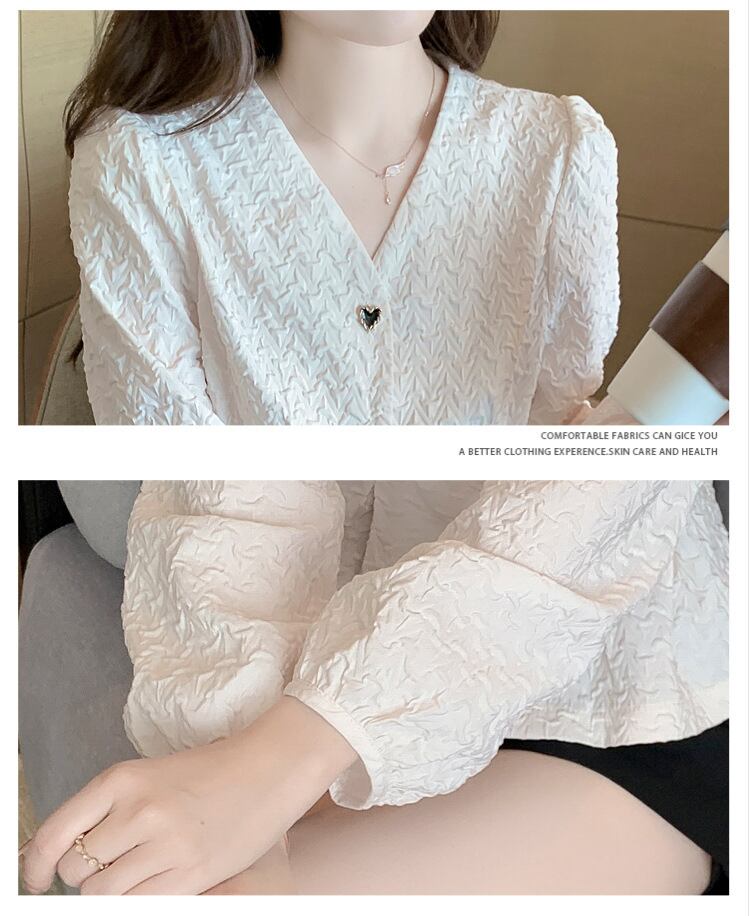 【tops】Vネックシャツトップス　M28618