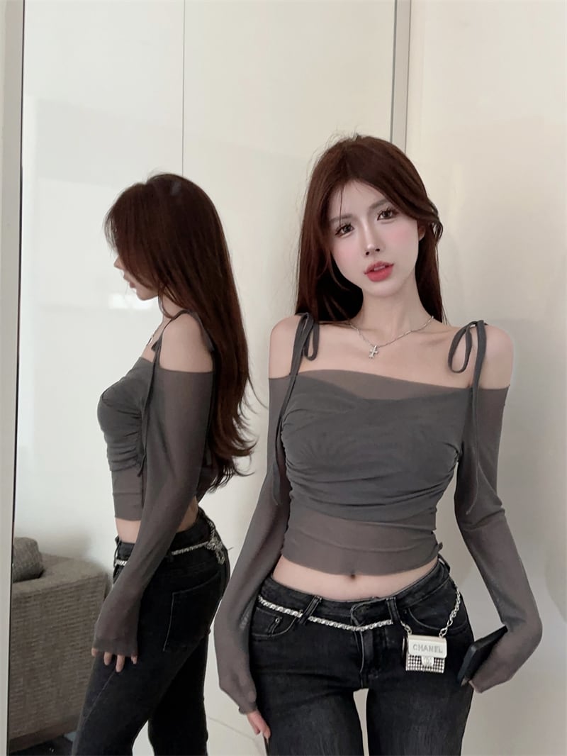 【tops】チュール紫外線対策トップス　M25180