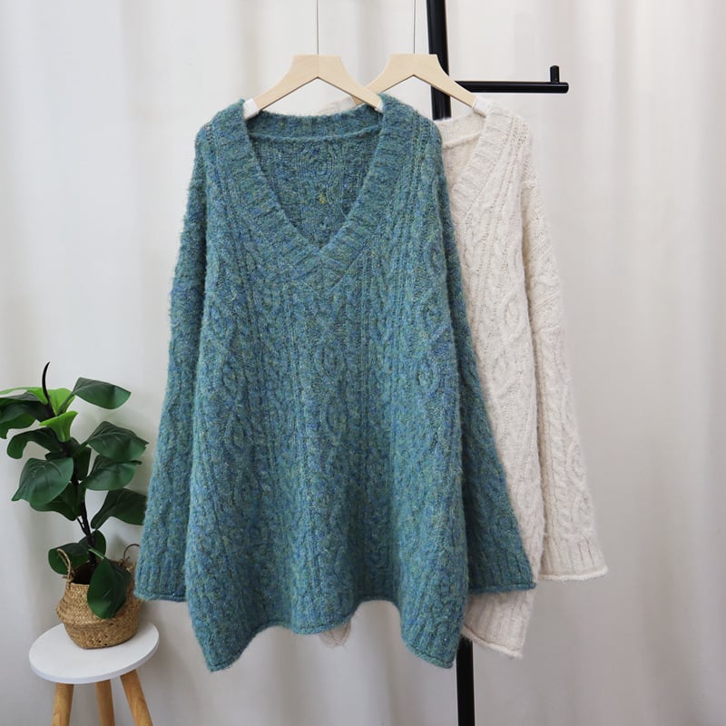 【tops】Vネックニットセーター　M27882
