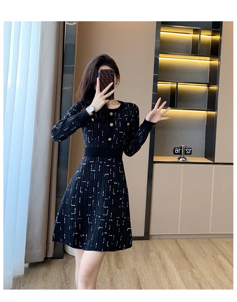【dress】ニットワンピース　M25461