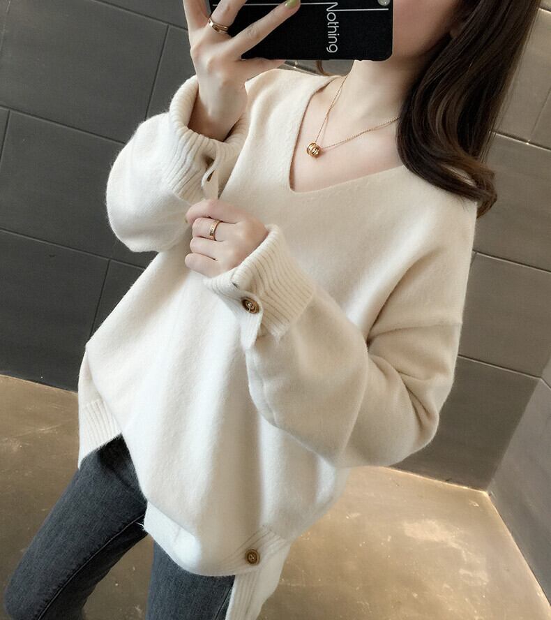 【tops】Vネックニットセーター　M28858