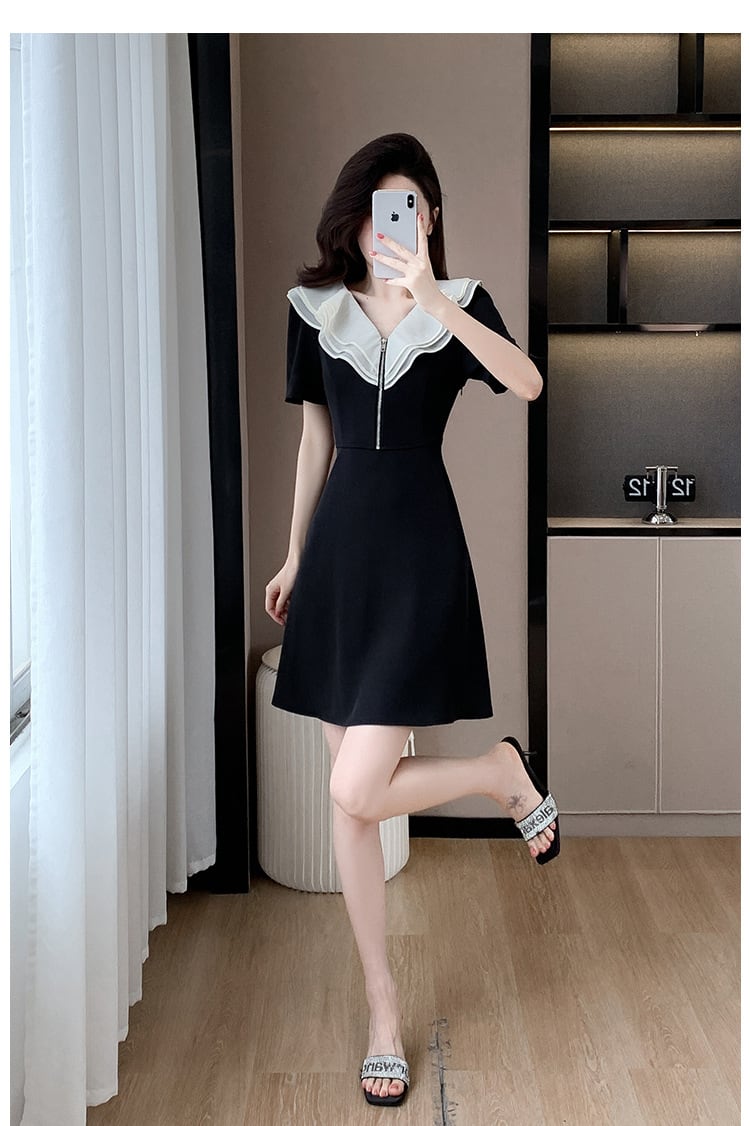 【dress】フリルデートワンピース　M24563
