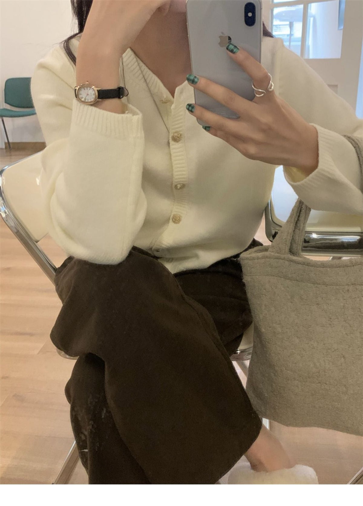 【outer】ニットカーデ　M27233