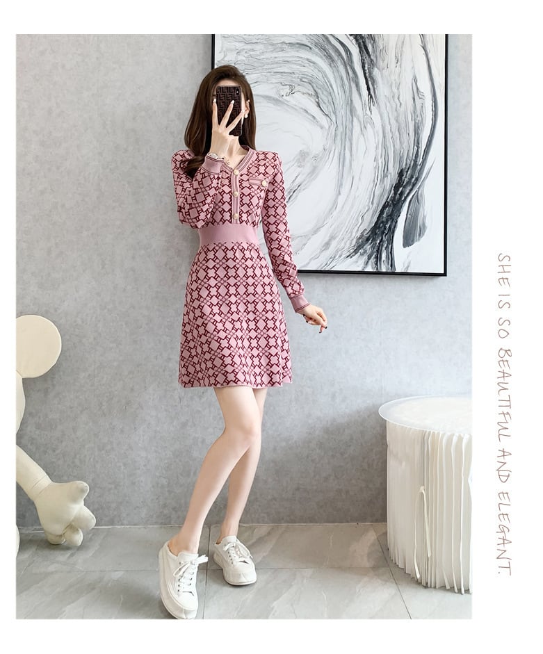 【dress】ニットワンピース　M25502