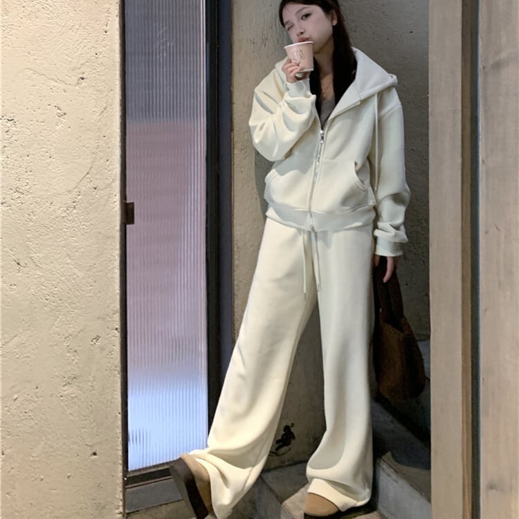 【set】フーディーパーカー×ワイドパンツセット　M27324