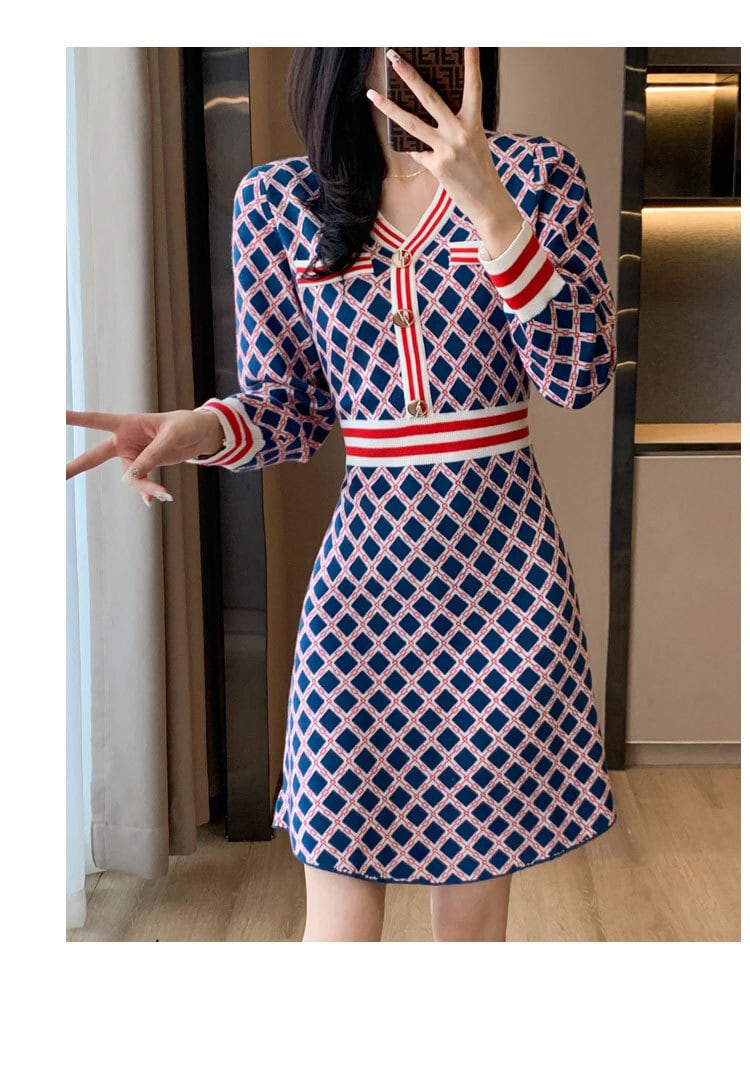 【dress】ニットワンピース　M25522