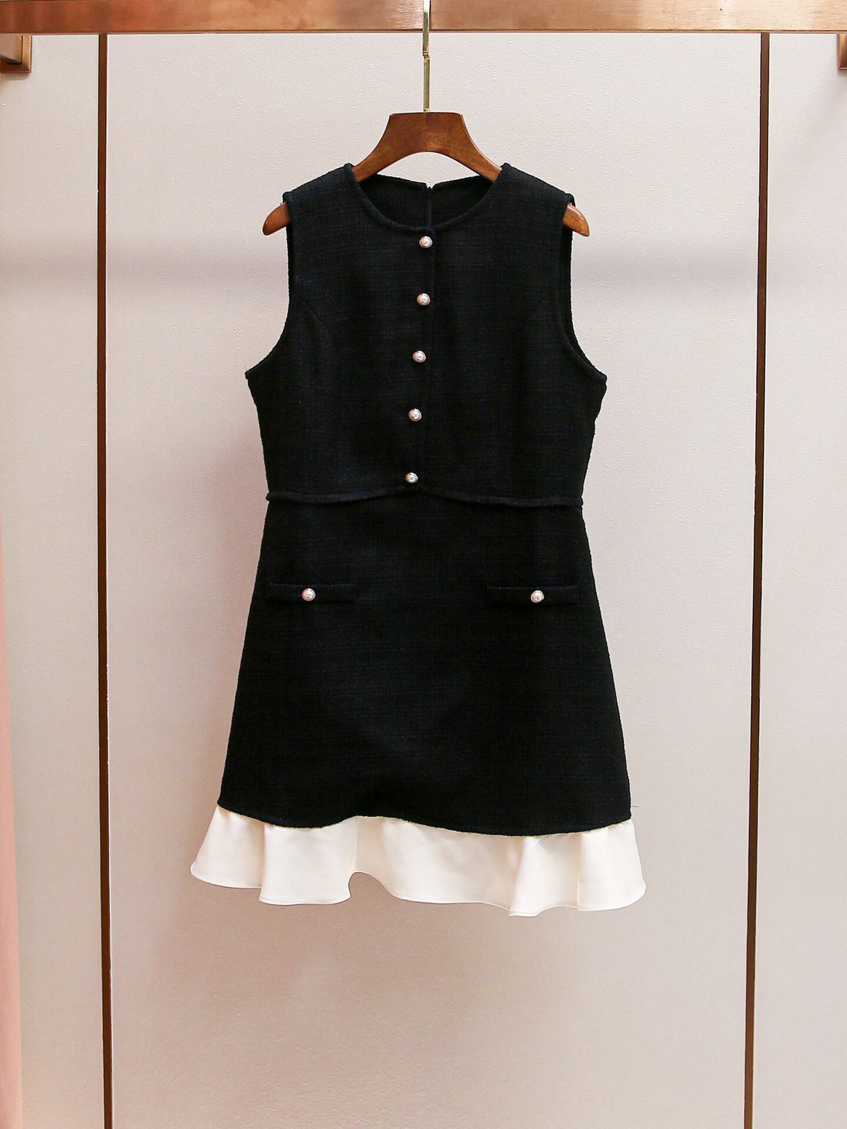 【dress】ドッキングツイードミニワンピース　N3008