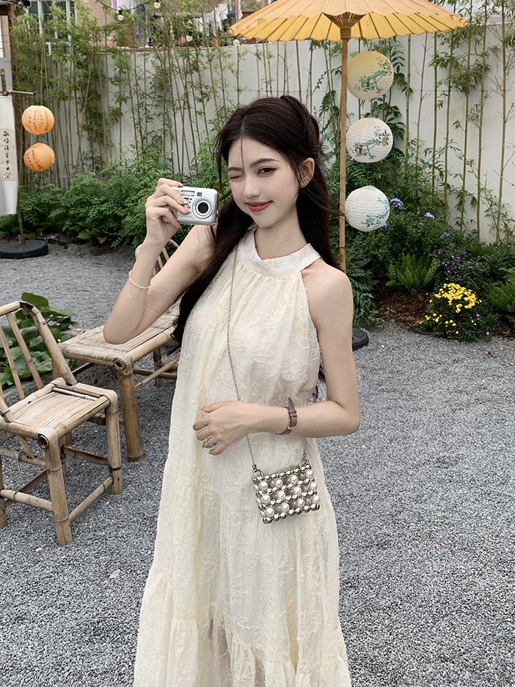 【dress】ホルターネックワンピース G20437