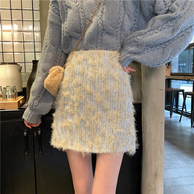 【bottoms】好感度UPファッションハイウエスト着痩せスカート