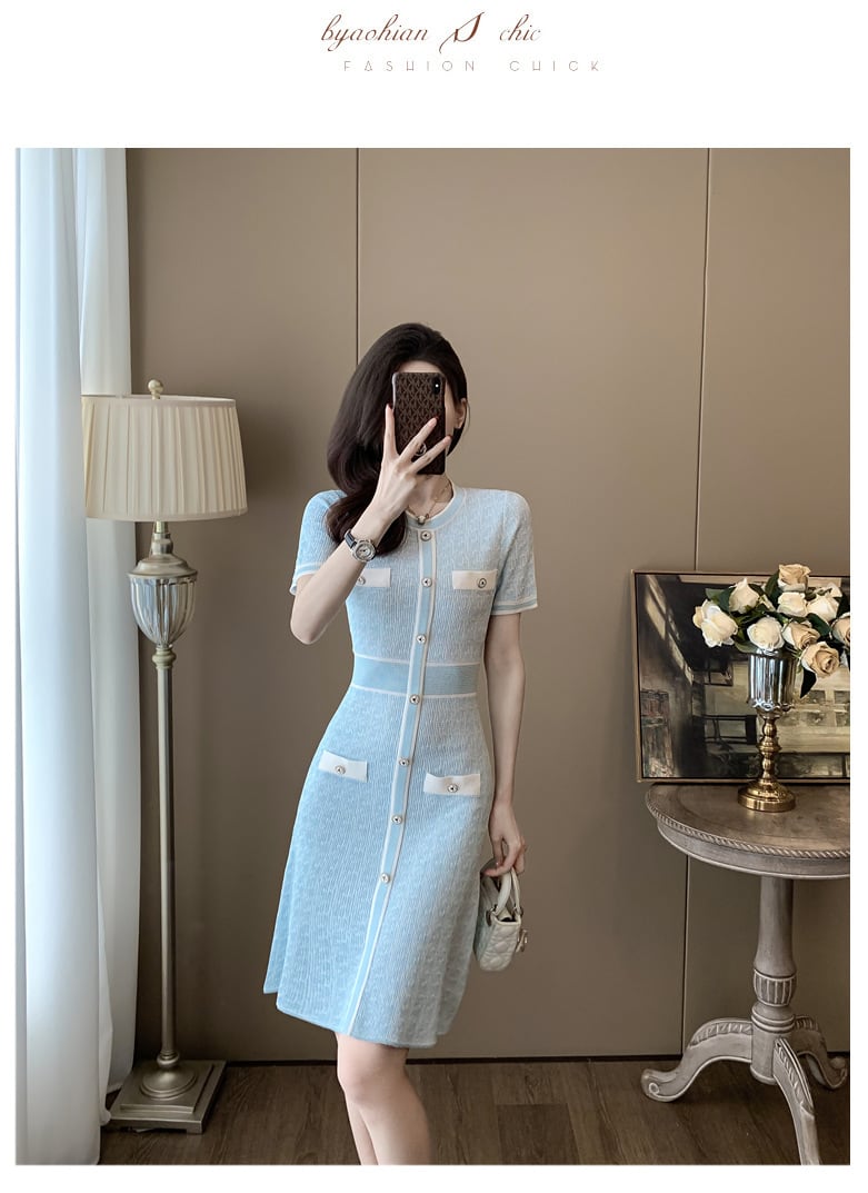 【dress】ニットワンピース　M24003
