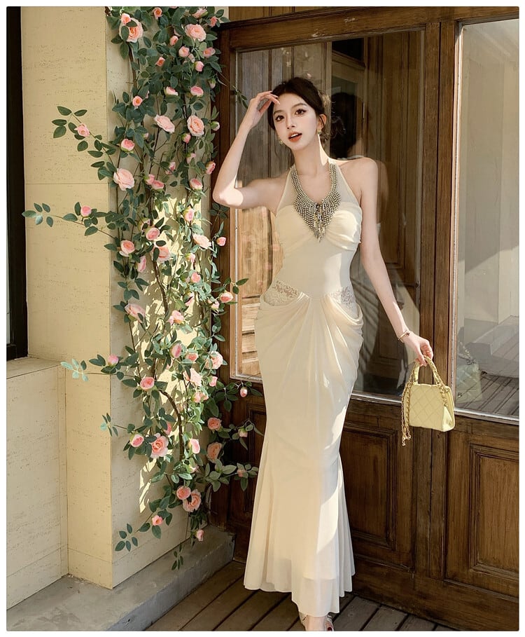 【dress】ホルターネックワンピース　M29727