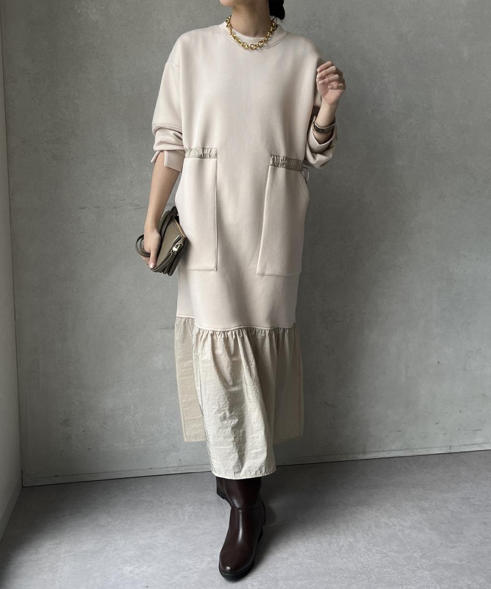 【dress】フレアドッキングカジュアルワンピース　N2899
