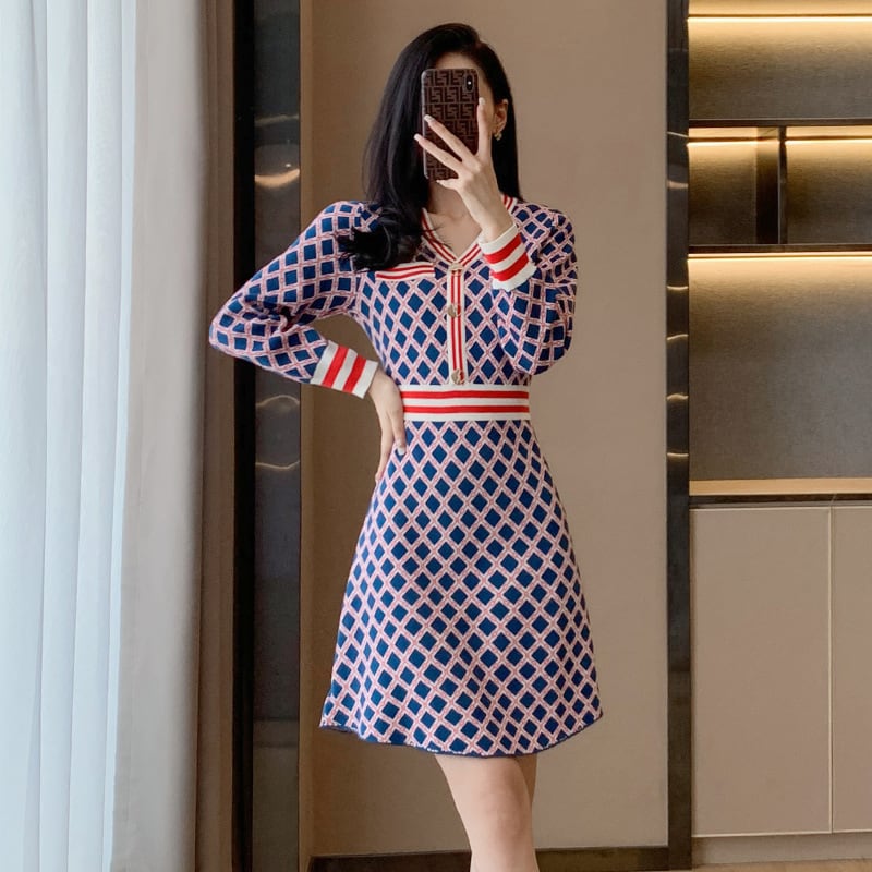 【dress】ニットワンピース　M25522