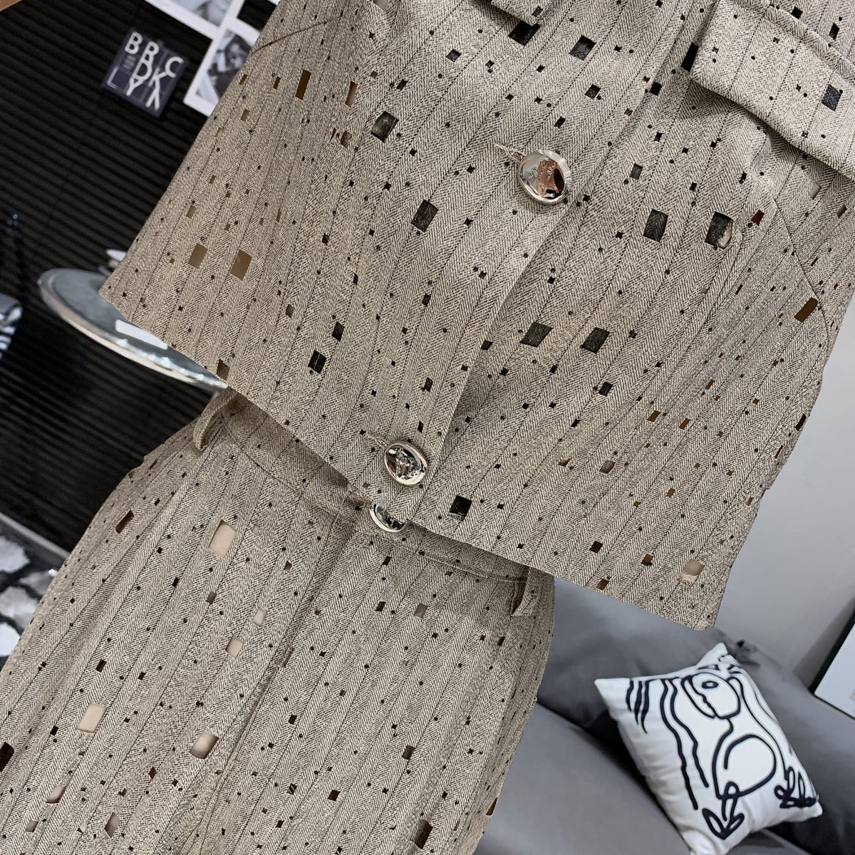 【set】ノースリーブトップス×ワイドパンツセット　M24990
