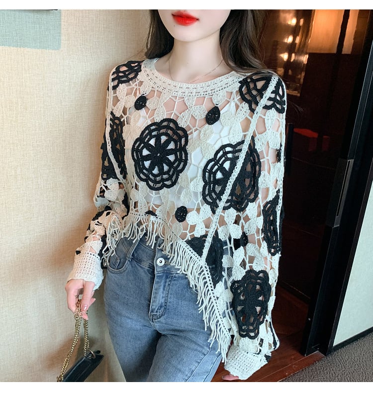 【tops】レースプルオーバー　M29359