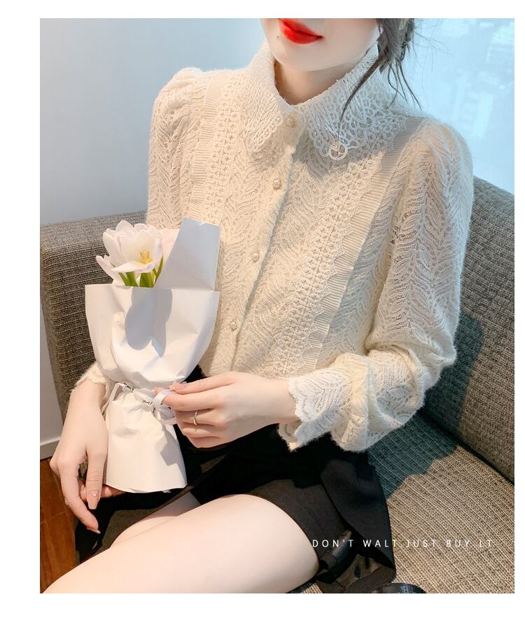 【tops】レースシャツトップス　M29265