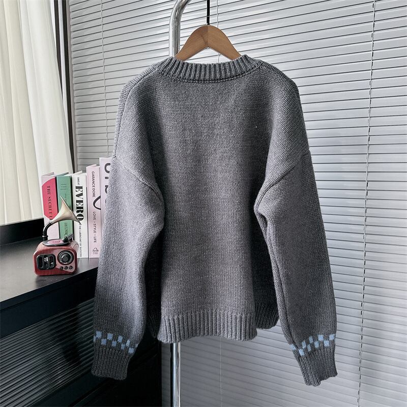 【outer】ジャカードニットカーデ　M28286