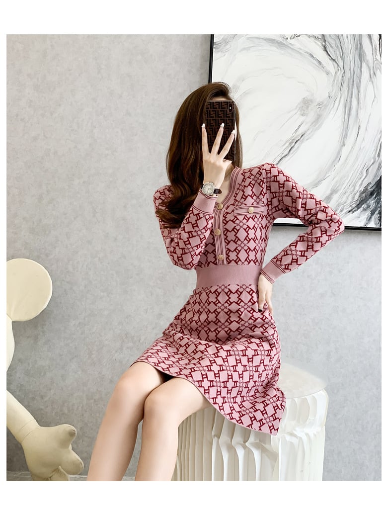 【dress】ニットワンピース　M25502