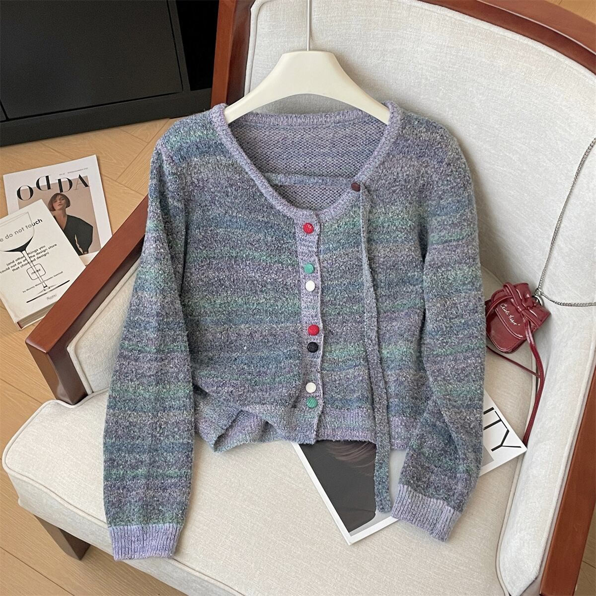 【outer】ニットカーデ　M29211