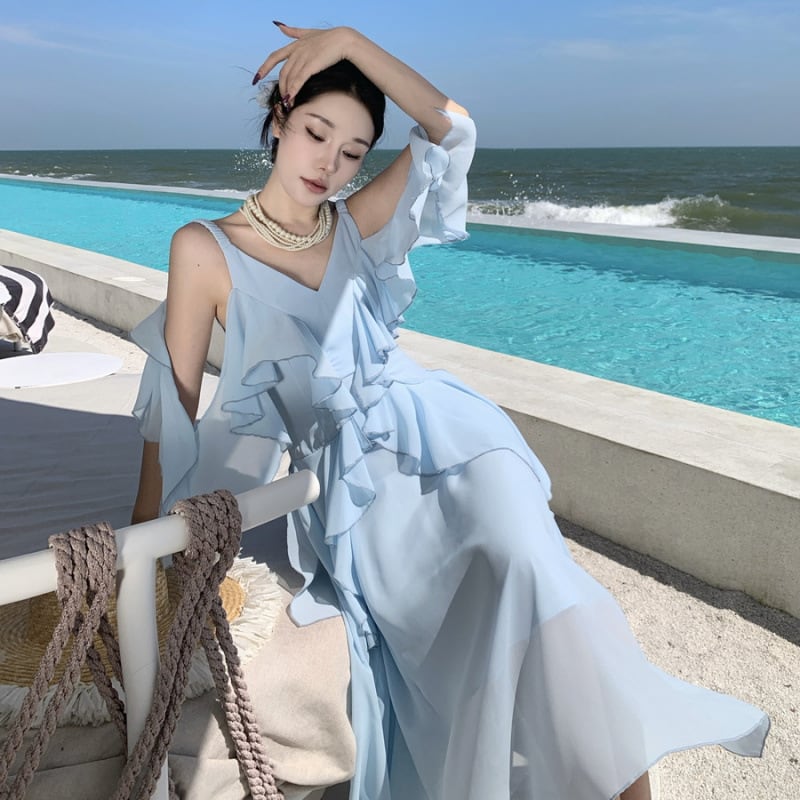 【dress】キャミデートワンピース　M30112