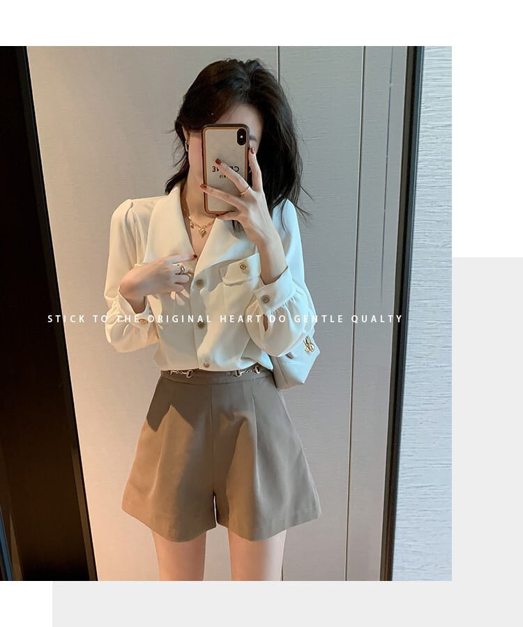 【tops】OL、通勤シャツ　M17101