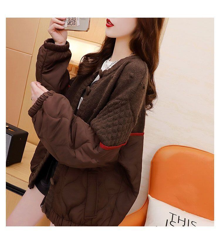 【outer】ニット切り替えアウター 　M29140