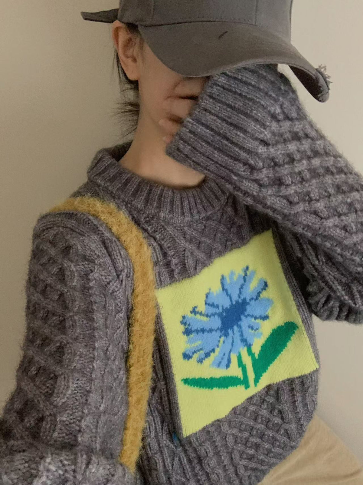 【tops】ジャカードニットセーター　M27281
