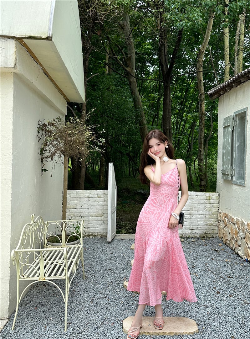 【dress】プリントキャミワンピース　M25043