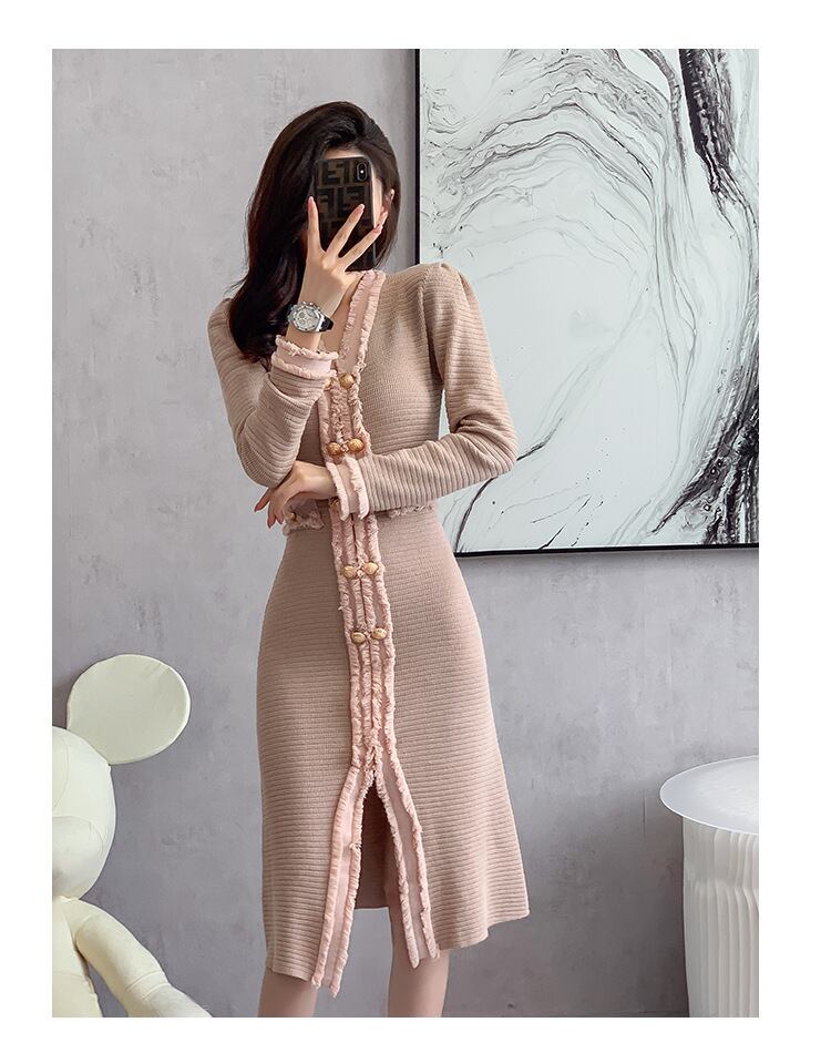 【dress】ボタンデザインワンピース　M19105