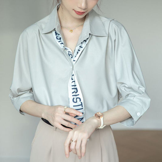 【tops】ファッションデザインブラウスG21074