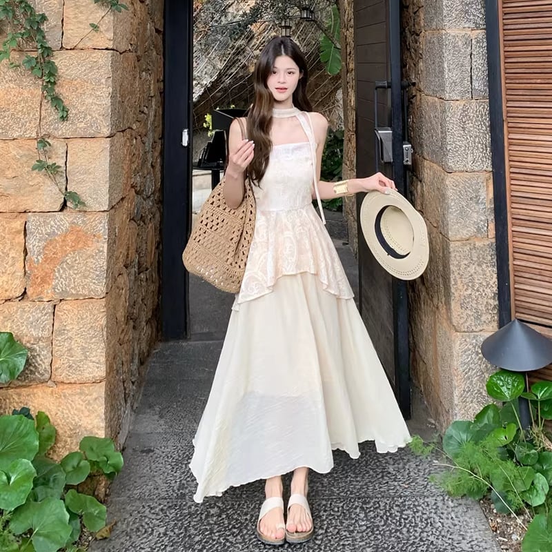 【dress】フレアキャミワンピース Q8335
