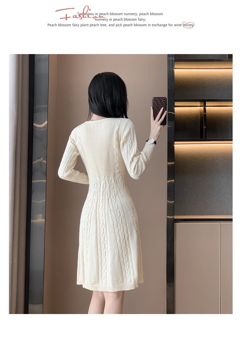 【dress】ニットワンピース　M25515