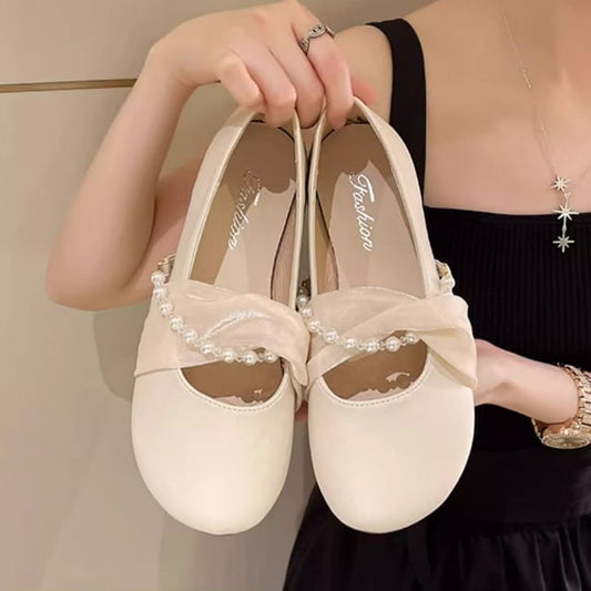 【shoes】ビーズフラットシューズF7474