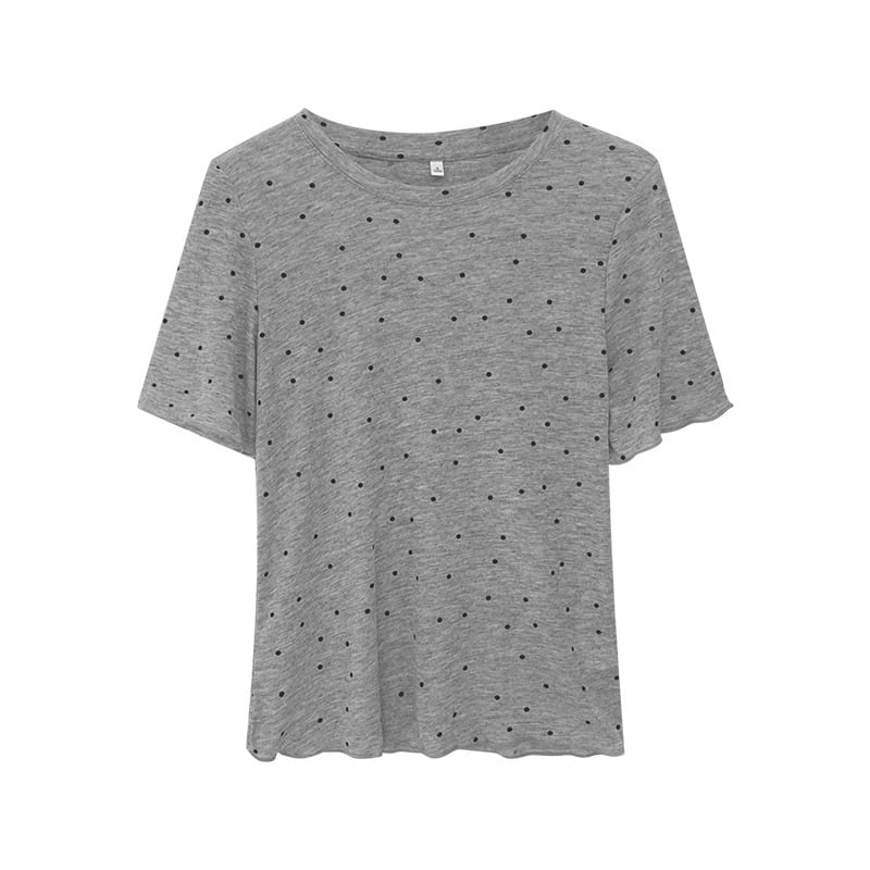 【tops】ドット柄Tシャツ　M24822