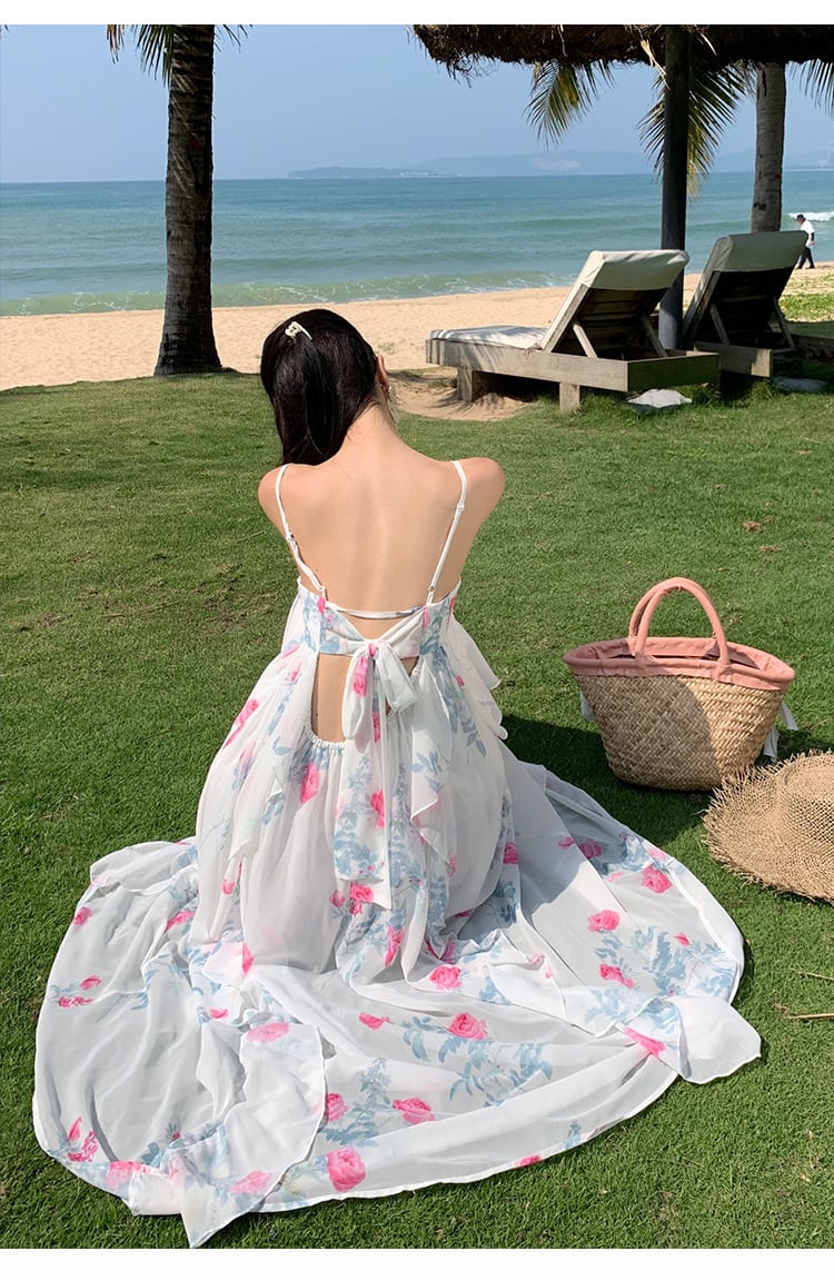 【dress】キャミ花柄ワンピース　M25302