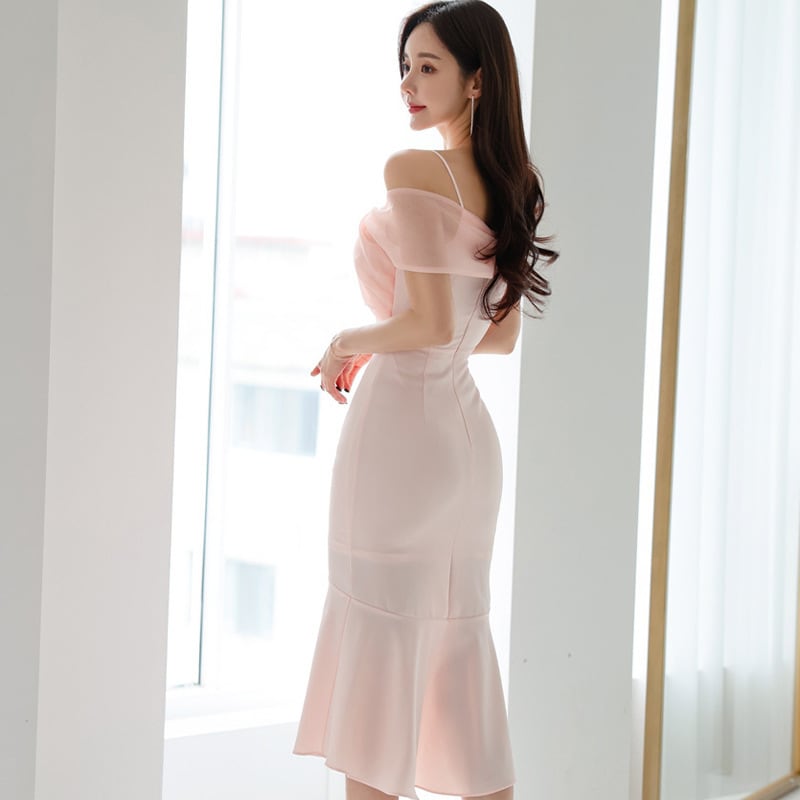 【dress】リボン付きキャミワンピース　M24562