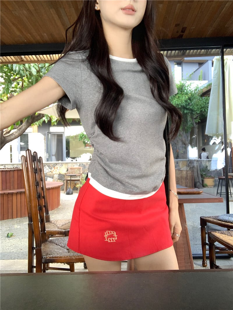 【tops】切り替えTシャツ　M25122
