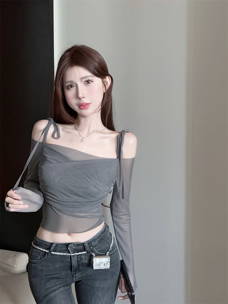 【tops】チュール紫外線対策トップス　M25180