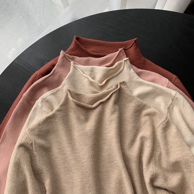 【tops】ニット長袖トップス　M29459