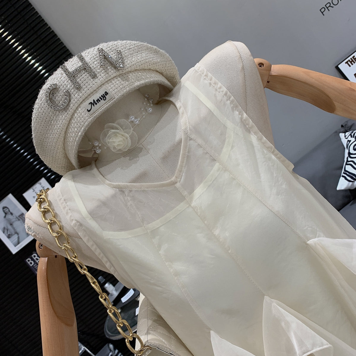 【dress】キャミワンピース×フリルワンピースセット　M24706
