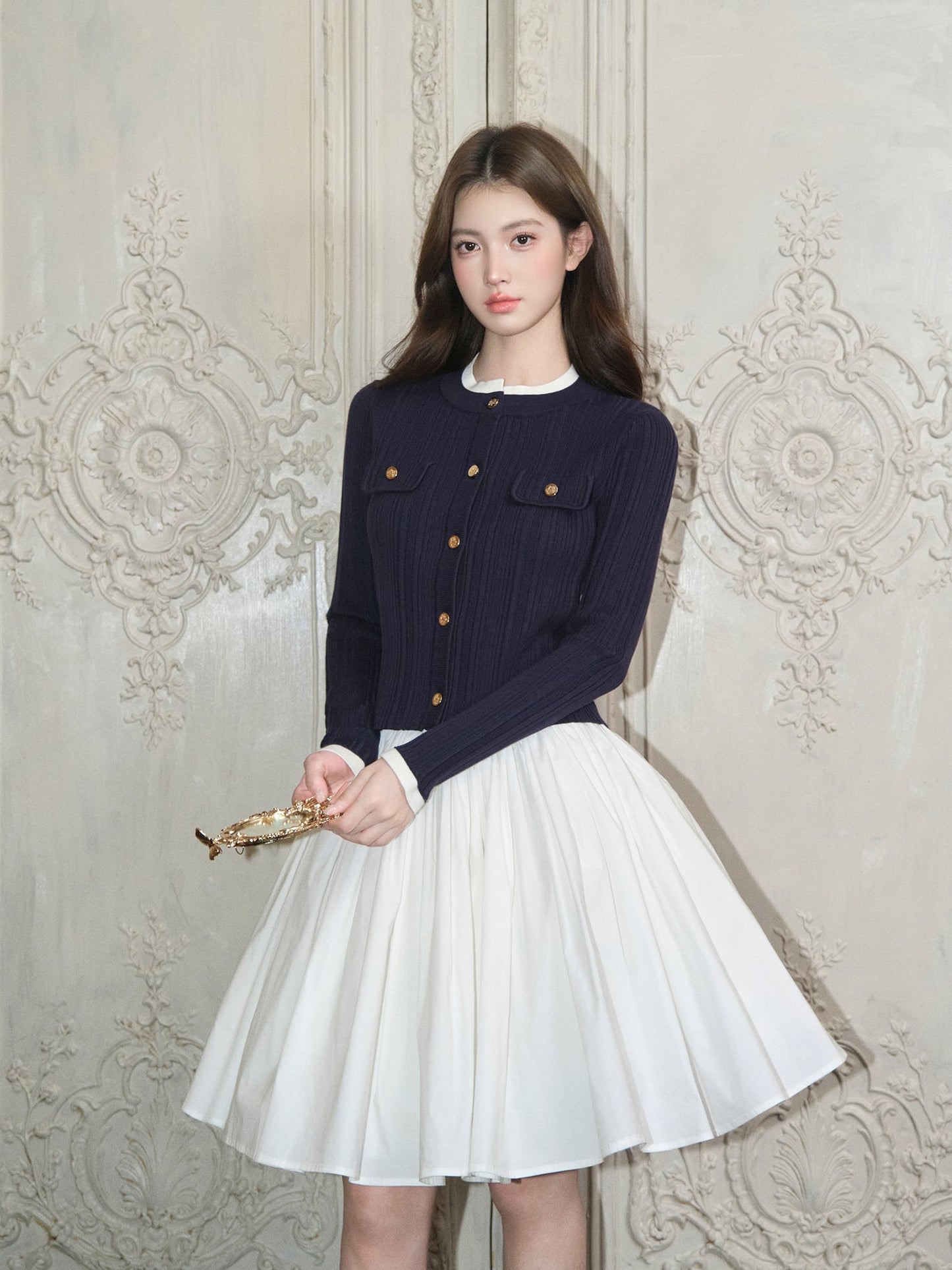 【outer】ニットカーディガン　N3436