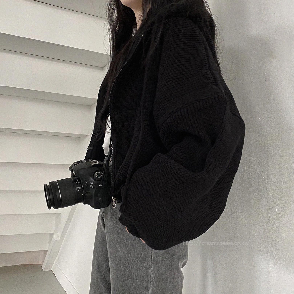 【outer】ファスナーニットカーデ　M26115