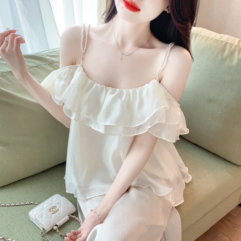 【tops】キャミフリルトップス　M23926
