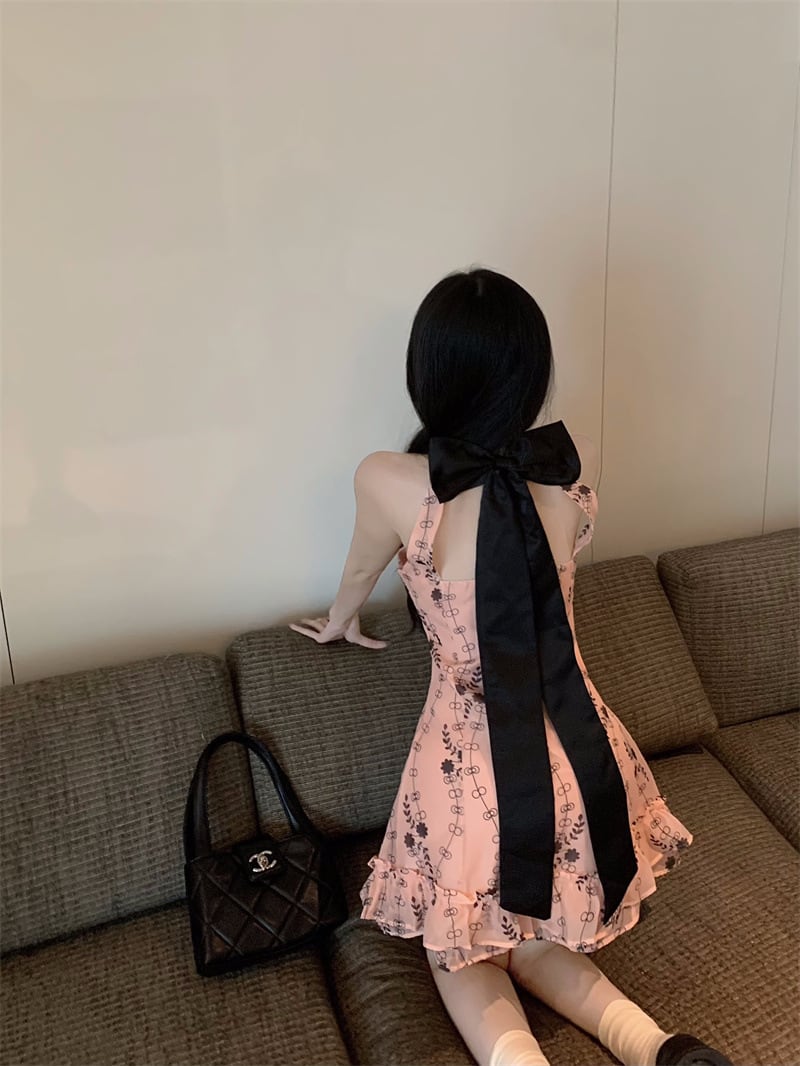 【dress】リボン付きワンピース　M24613